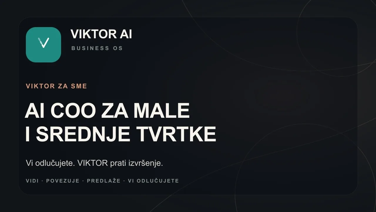 VIKTOR za SME: AI COO za mala i srednja poduzeća